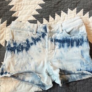 GAP Tie-Dye Blue Denim Shorts